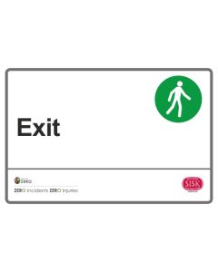 Sisk Exit Sign
