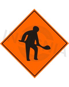 Roadworks Ahead Sign