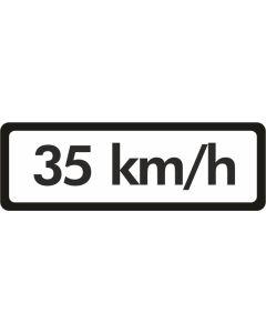 Cautionary Speed Sign Ahead Sign
