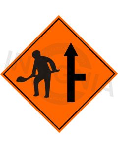 Site Access On Right Ahead Sign