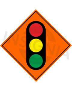 Temporary Traffic Signals Ahead Sign