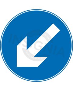 Keep Left Sign Sign