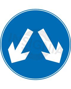 Pass Either Side Sign