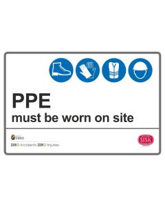 Sisk PPE Must Be Worn On Site Sign