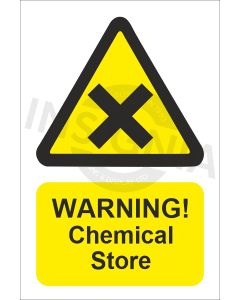 Warning Chemical Store