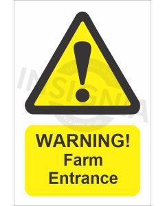Warning Farm Entrance