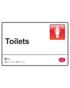 Sisk Toilets Women Sign