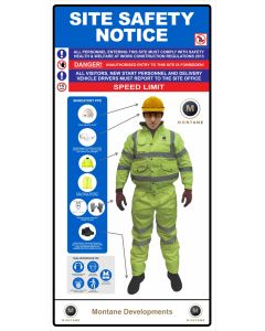 Montane Site Safety Notice Sign