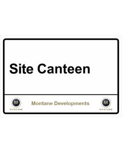 Montane Site Canteen Sign