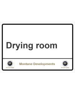 Montane Drying Room Sign