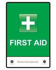 Montane First Aid Sign