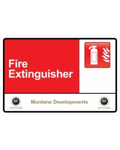 Montane Fire Extinguisher Sign