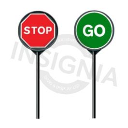 Buy Stop and Go Pole Reflective Sign | Insignia Signs Ireland