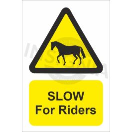 Buy Slow for Riders | Insignia Signs Ireland