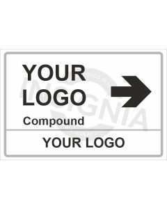 Compound Right Arrow Logo Sign