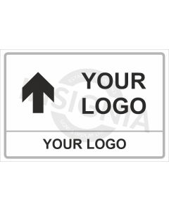 Left Hand Straight Arrow Arrow Logo Sign