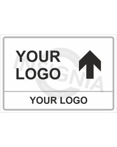 Right Hand Straight Arrow Arrow Logo Sign