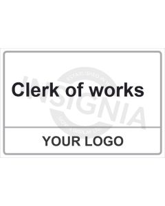 Clerk Of Works Sign