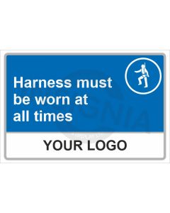 Harness Must Be Worn Sign