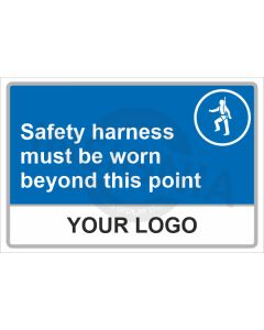 Safety Harness Must Be Worn Sign