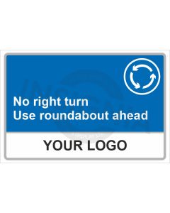 No Right Turn Sign