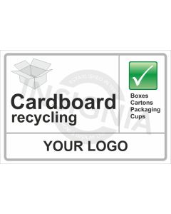 Cardboard Recycling Sign