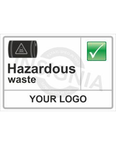 Hazardous Recycling Sign