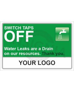 Switch Taps Off Sign