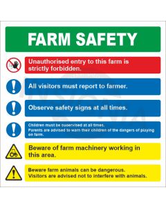 Farm Full Safety Sign