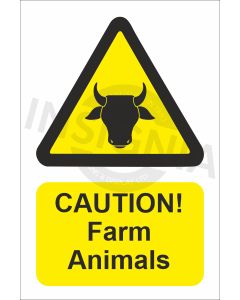 Caution Farm Animals