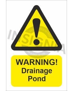 Warning Drainage Pond