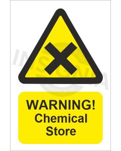 Warning Chemical Store