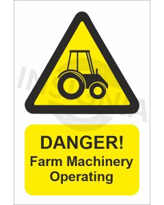 Danger Farm Machinery Operating