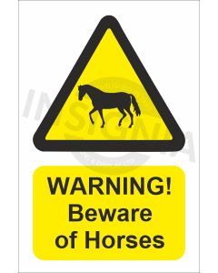 Warning Beware of Horses