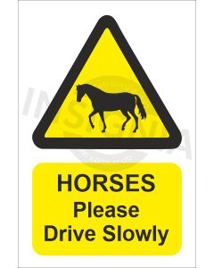Horses Please Drive Slowly