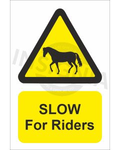 Slow for Riders