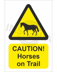 Caution Horses on Trail