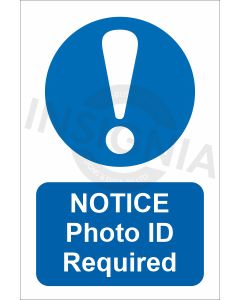Notice Photo ID Required