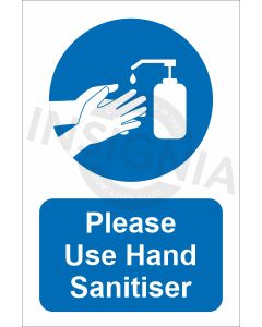 Please Use Hand Sanitiser