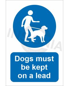 Dogs must be kept on a lead