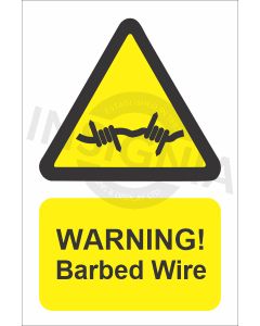 Warning Barbed Wire