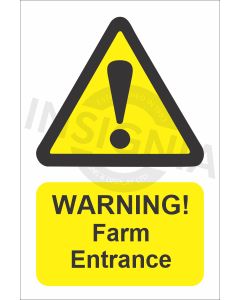 Warning Farm Entrance