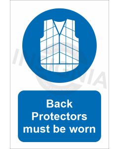Back Protectors must be worn