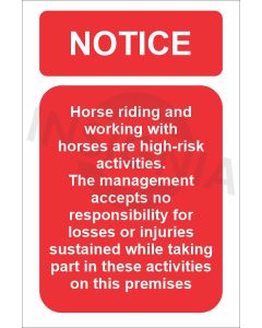 Equestrian Disclaimer