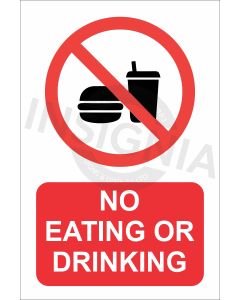 No eating or drinking