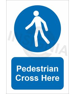 Pedestrian Cross Here