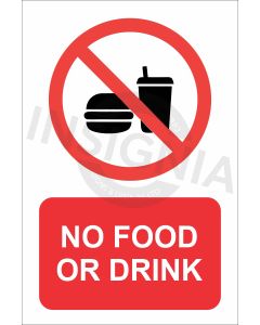 No Food or Drink