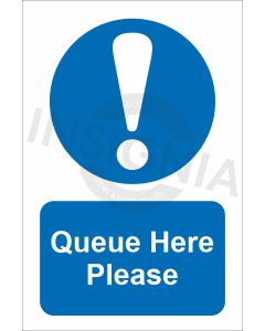 Queue Here Please