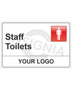 Staff Toilets Men Sign