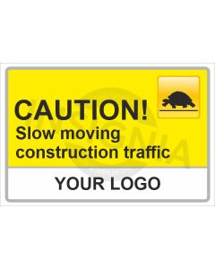Slow Moving Construction Traffic Sign